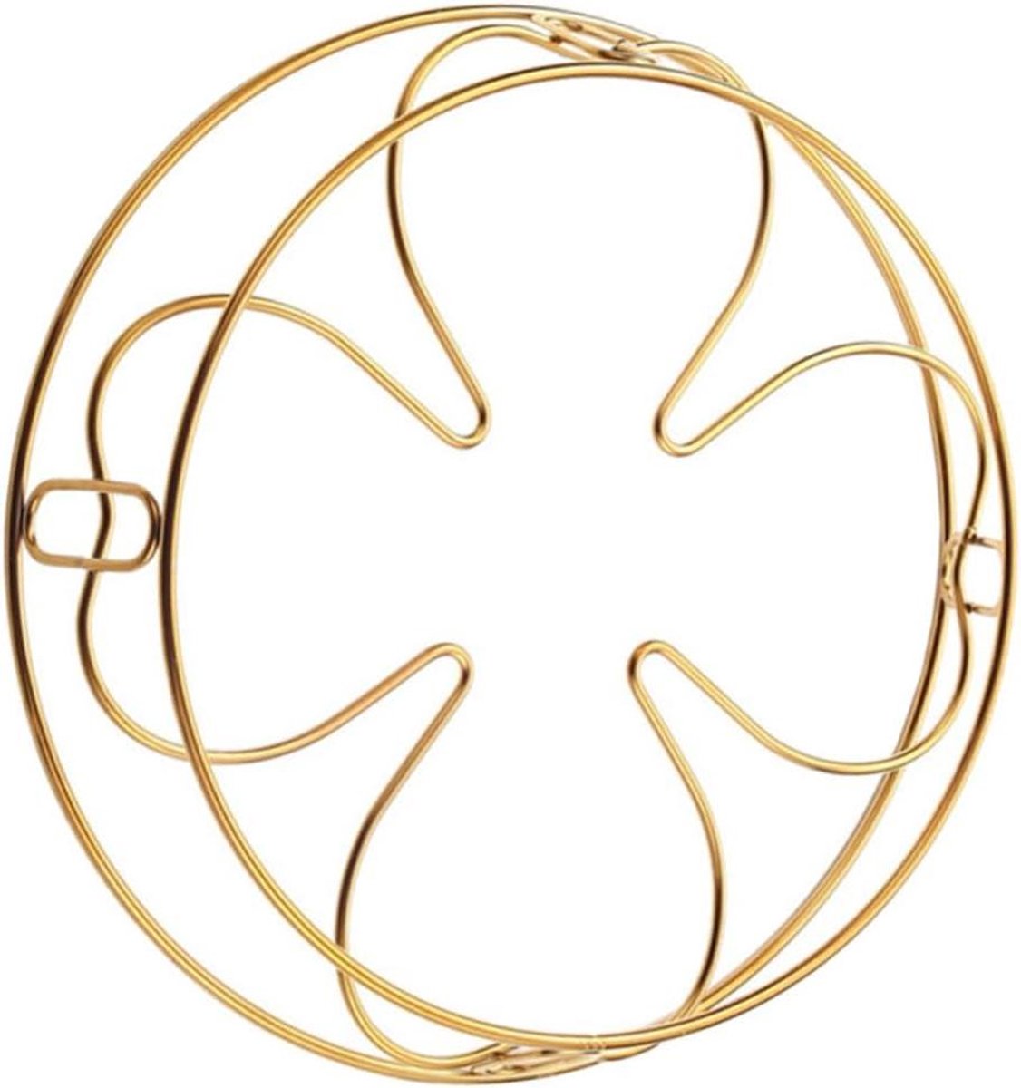 Stoomrek Keuken Kookrek Stoomhouder Gezond Koken Opklapbaar Ontwerp 24.5 cm Diameter Goud