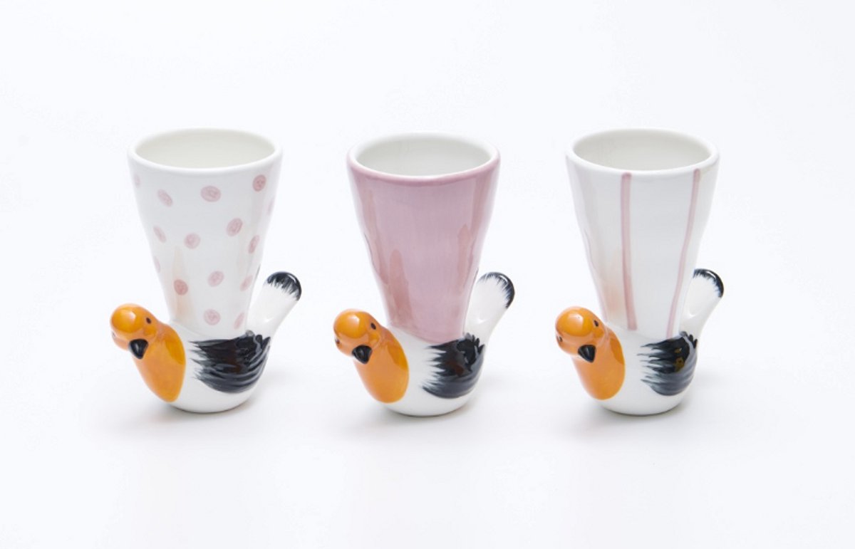 Villa Pottery Vaas - Villa Pottery - Woondecoratie - Decoratie - Porselein - Waterdicht - Jipke 1_2C S/3 Roze