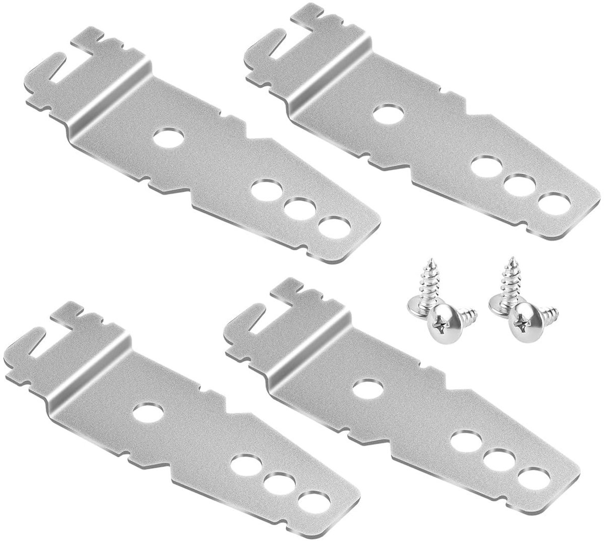 Set van 4 Metalen Bevestigingsclips voor Vaatwasser - Universele Zijkoppeling