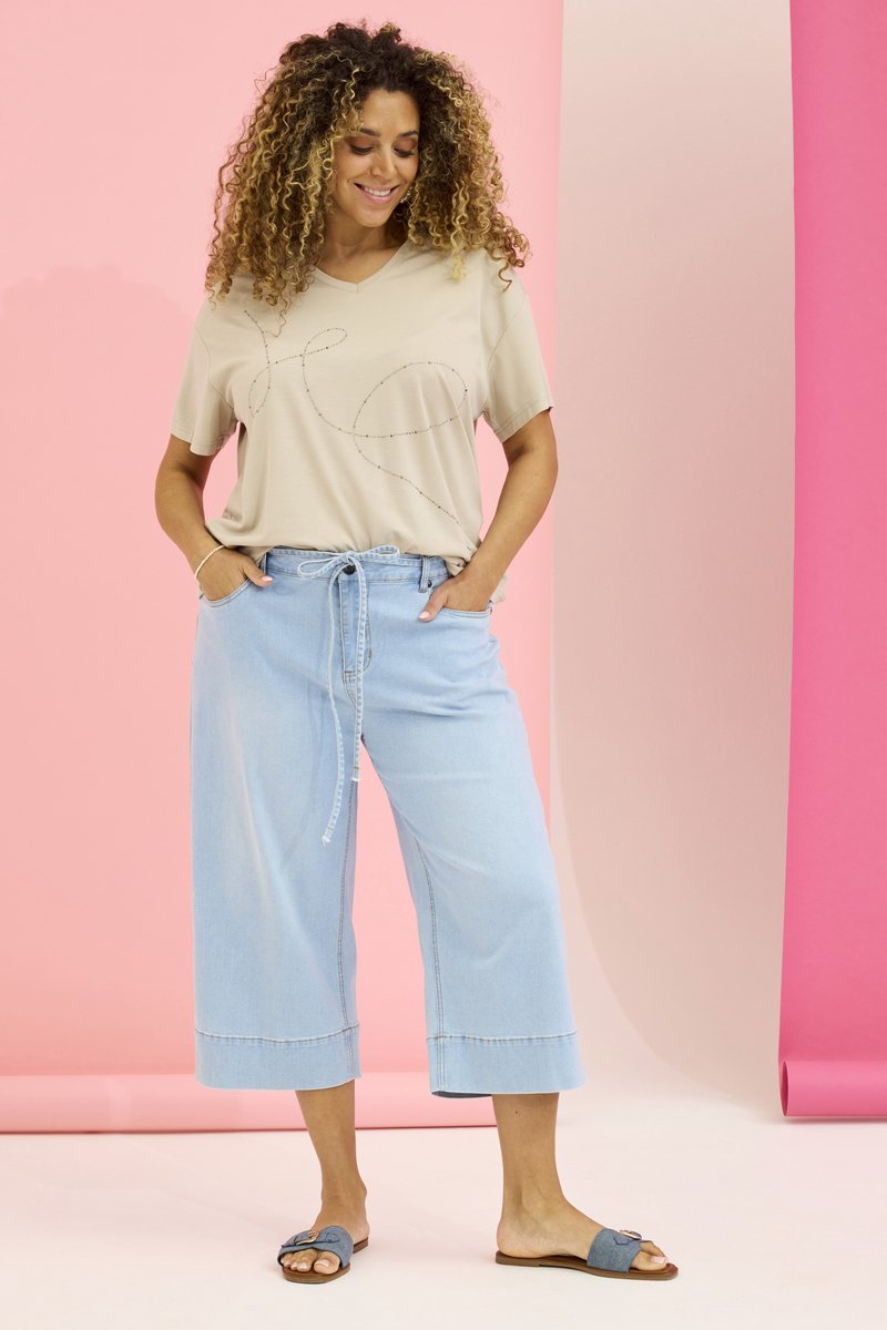 Zhenzi shirt Helen studs patroon
