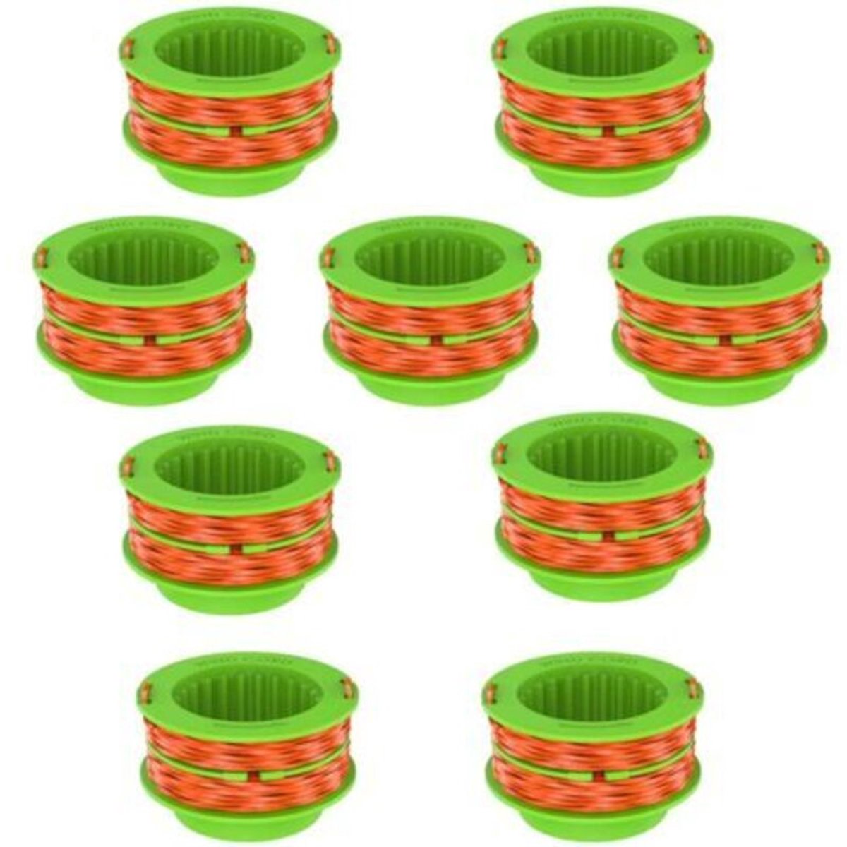 Draadknipset geschikt voor EGO Power + AS1300 trimmer, vervangende spoelen geschikt voor Ego 15 ST1500/ST1500-S trimmers, 9 stuks in totaal.