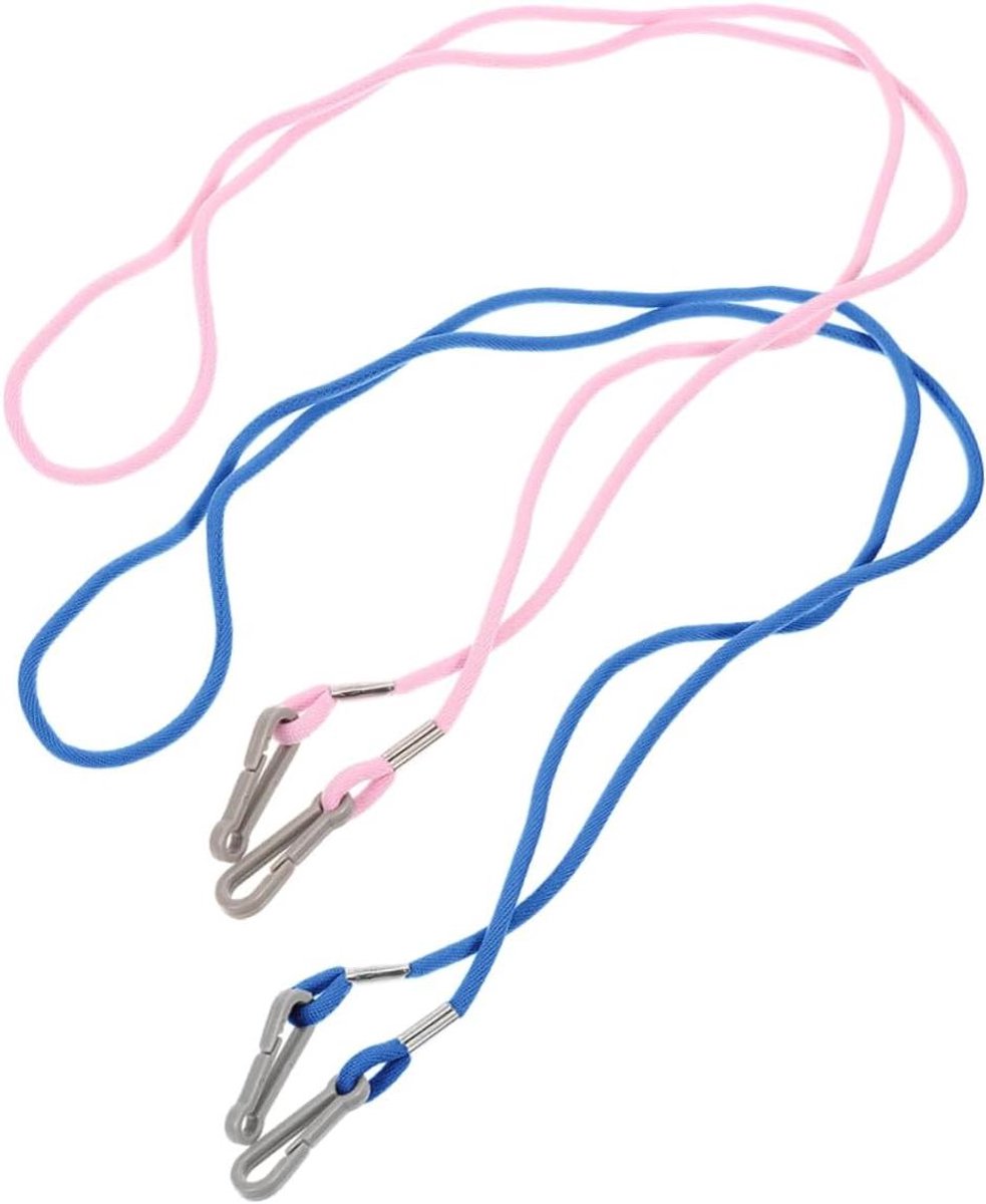 Handschoen Clips - Mouw Houder - Buiten Activiteiten - Verstelbaar Lanyard - 104 cm - Roze