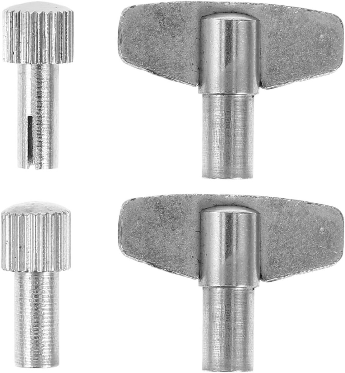 Horloge Reparatie Set - Opwind Sleutel - Klok Onderhoud - Robuust Staal - 2.00X1.70X0.50CM - Zilverkleurig