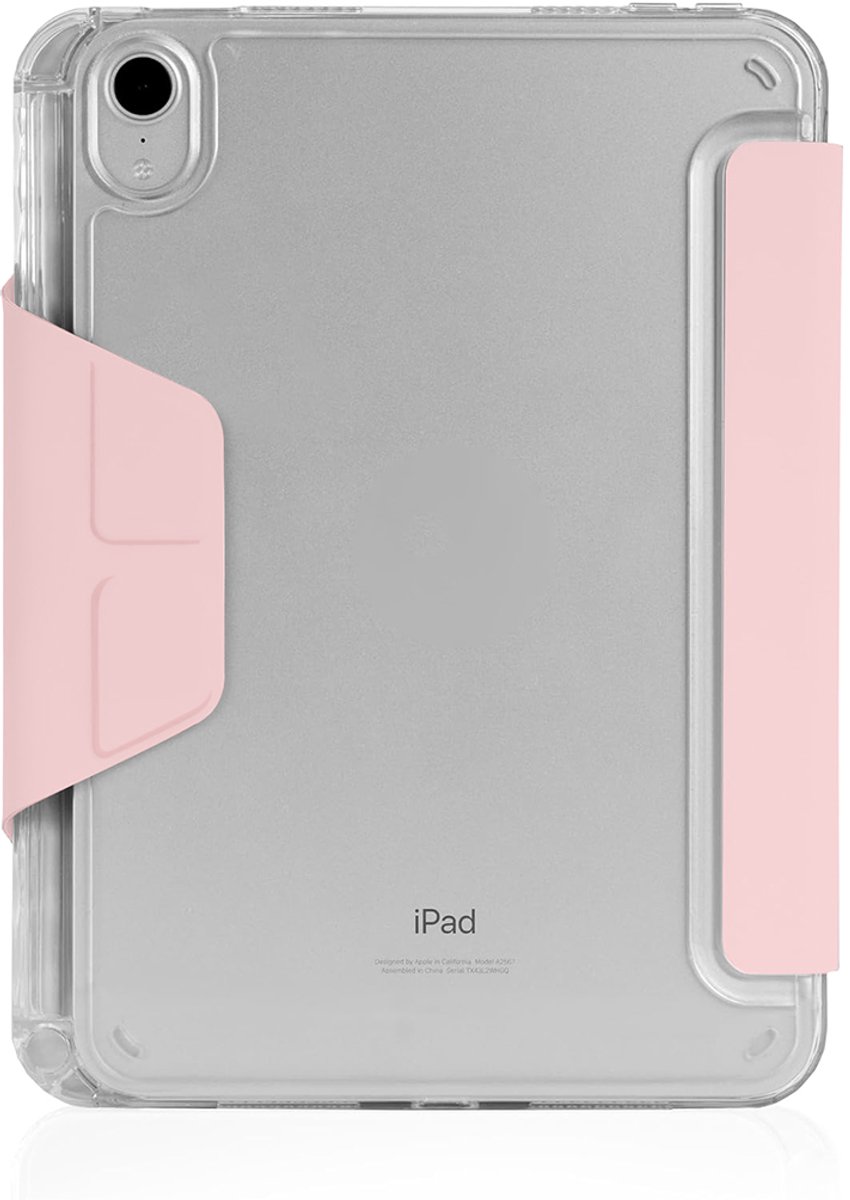 STM Goods, Hoesje geschikt voor iPad Mini 8.3 - Opp Series met Stylus Houder & Origami Standaard, Roze