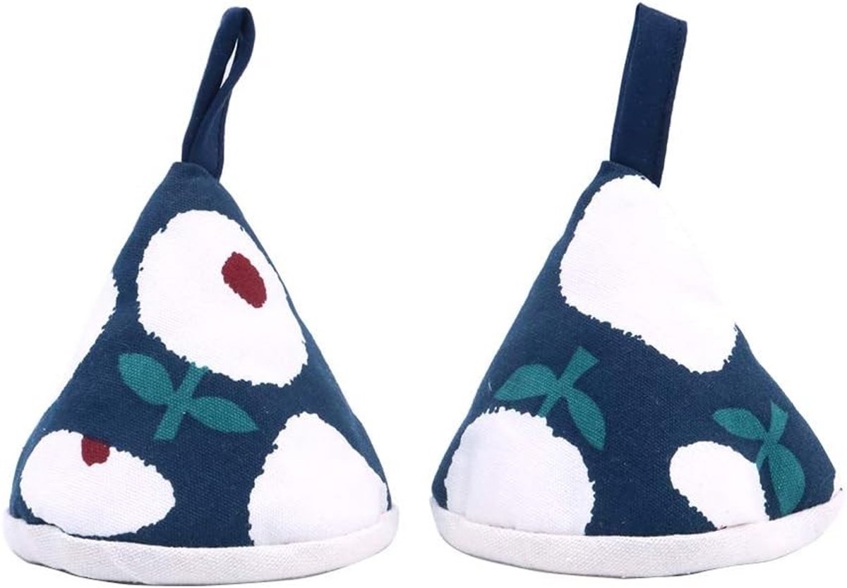 aladdien - Ovenhandschoenen - Anti-verbranding - Perfect voor koken en bakken - Blauw - Katoenen ovenhandschoenen - Voor de keuken - Handige potdeksels