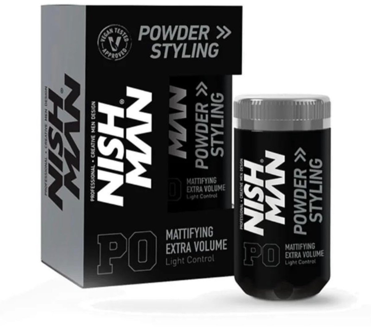 Nishman - Refillable Innovative Sprayed Powder - Mattifying Extra Volume - 20g + 20g