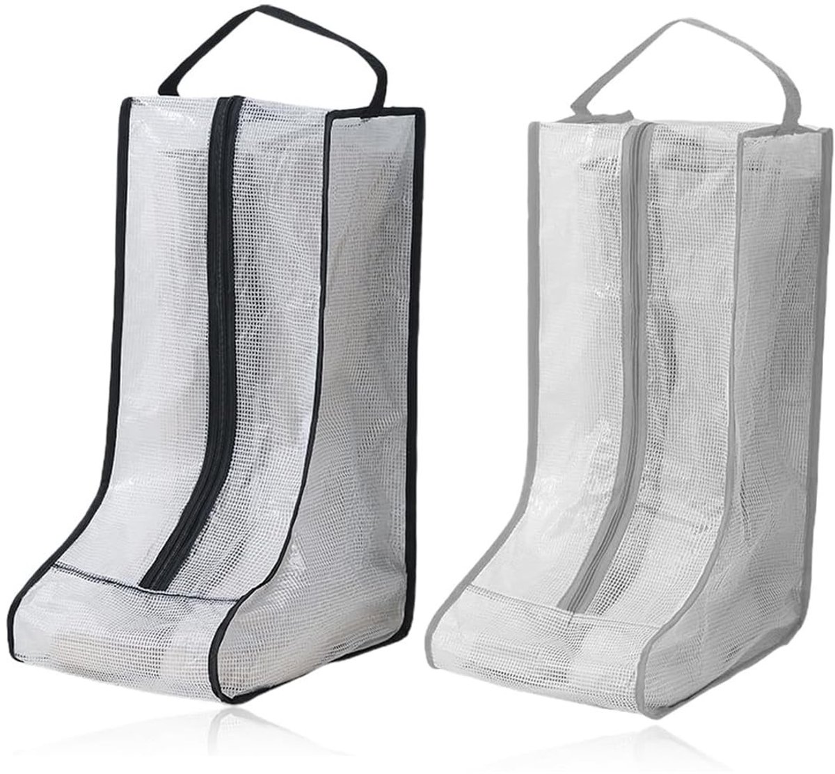 aladdien - Schoenentas - Opbergzakken voor Schoenen - Ideaal voor Reis en Thuis - Wit - Draagbare en Transparante Organizer - Geschikt voor Stijlvol...
