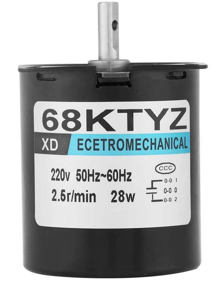aladdien Permanente magneet synchrone reductiemotor 220V 28W Klein maar krachtig Geschikt voor automatisering 110 RPM Voor instrumenten ...