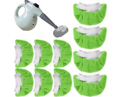 Set van 10 Wasbare Stoommop Pads, Herbruikbare Microvezel Doeken voor Handheld Stoomreinigers, Ideaal voor Grondige Schoonmaak en Vlekverwijdering