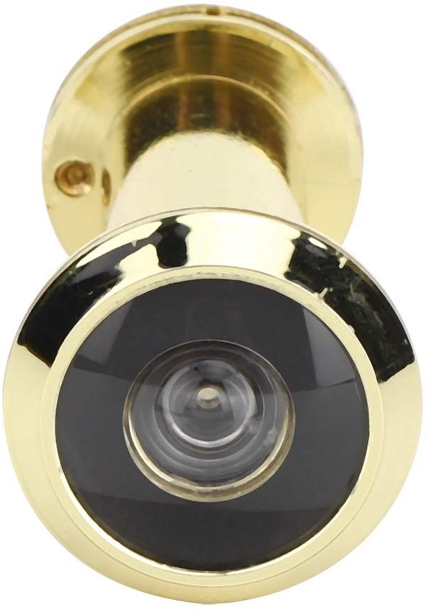 aladdien - Anti-diefstal deur kijker - 220 graden kijkhoek - Veiligheidsdeur kijker - Goud - Geschikt voor 0,6-0,9 inch gatdiameter - Voor thuis en ..
