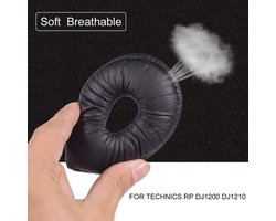 Zacht Schuim Earpads voor Hoofdtelefoon – Zwart – 2 Stuks – Oorkussens – DJ1200 – RP DJ1200 – DJ121 – Oortelefoon