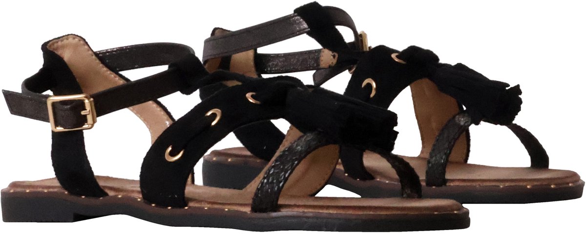 Platte sandalen met bandjes