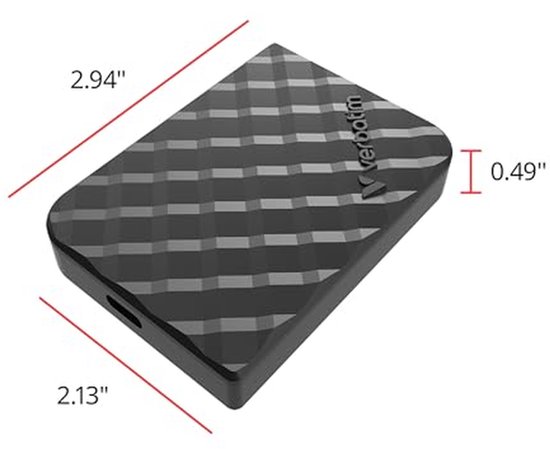 Draagbare SSD 2 TB met USB-C Adapter - 1000MB/s, Compact & Lichtgewicht — afbeelding 3