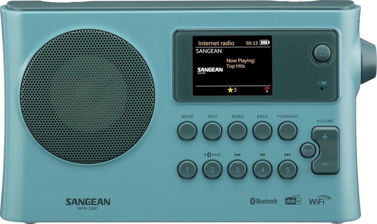 Internetradio met Bluetooth en Kleurendisplay - WiFi Dual-Band