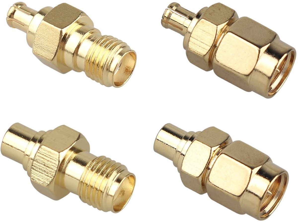 ONF3 - Coaxiale Adapter - SMA naar MCX - Laag Verlies - Antenne - DAB WiFi Router Scanner - Audio - Geschikt voor Netwerken - Zwart - MCX Koppel...