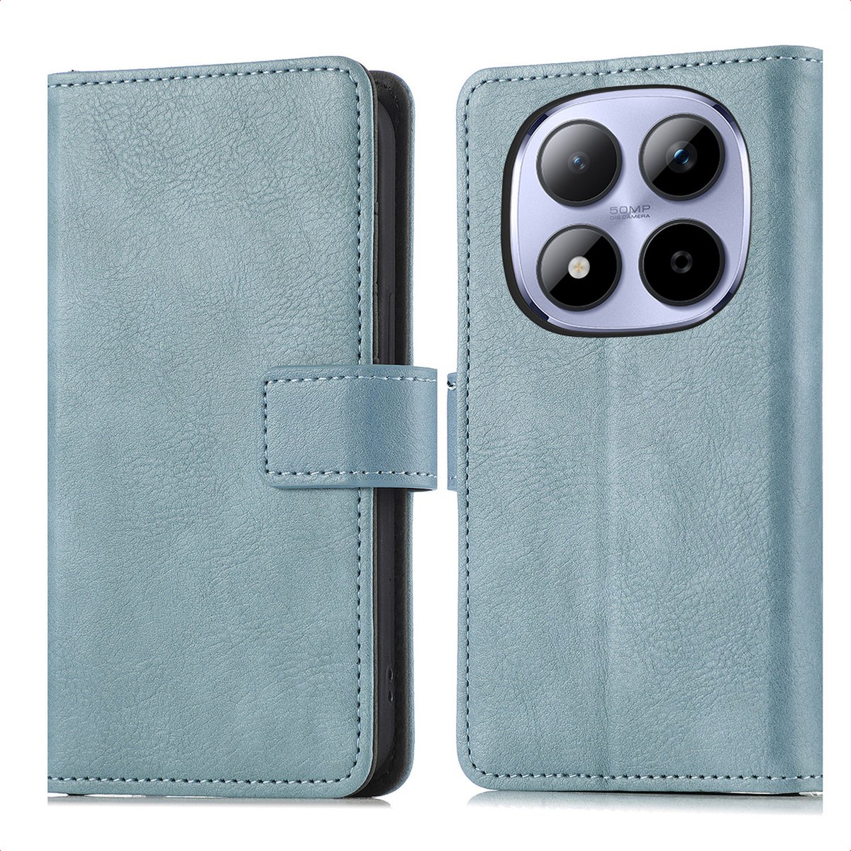 imoshion Hoesje - Geschikt voor Xiaomi Redmi Note 15 Pro (4G) - Luxe Bookcase - Lichtblauw