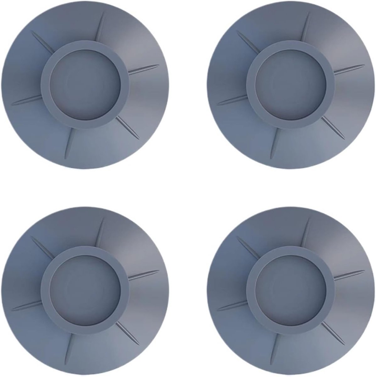 Trillingsdempers Wasmachine - Apparaatvoeten - Stil Gebruik - Antislip Ontwerp - 4 Stuks - Grijs