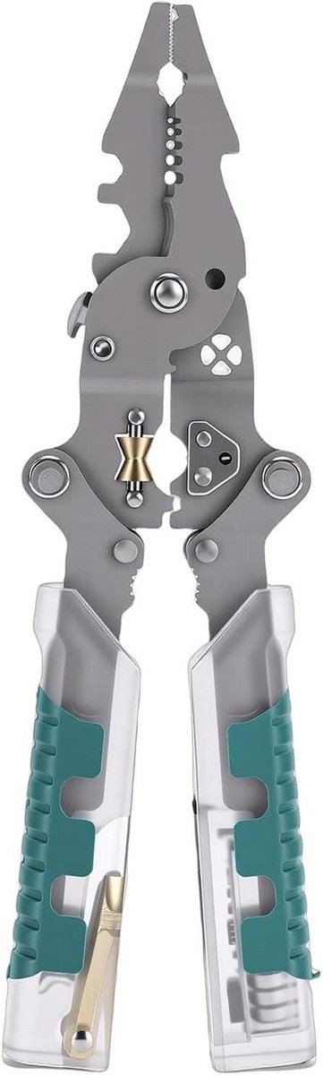 Nauwkeurige Striptang - Krimptang - Bedrading Monteren - Opvouwbaar Ontwerp - 0.8-2.6mm - Grijs