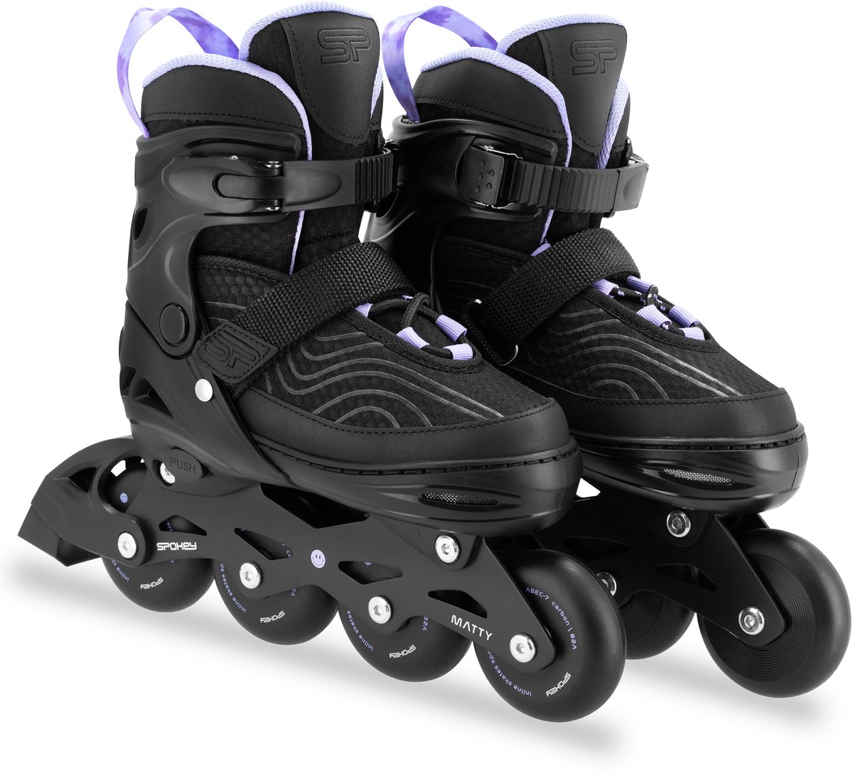 Spokey MATTY Inlineskates – Verstelbare Skeelers Zwart