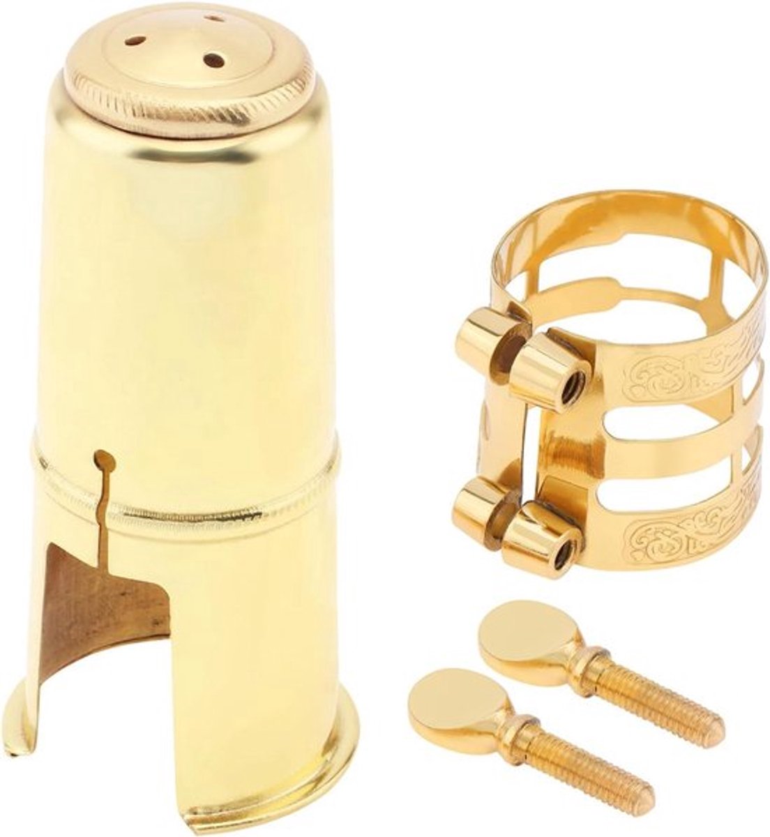 Altsaxofoon mondstuk met dop en ligatuur, saxofoon accessoires, professioneel mondstuk