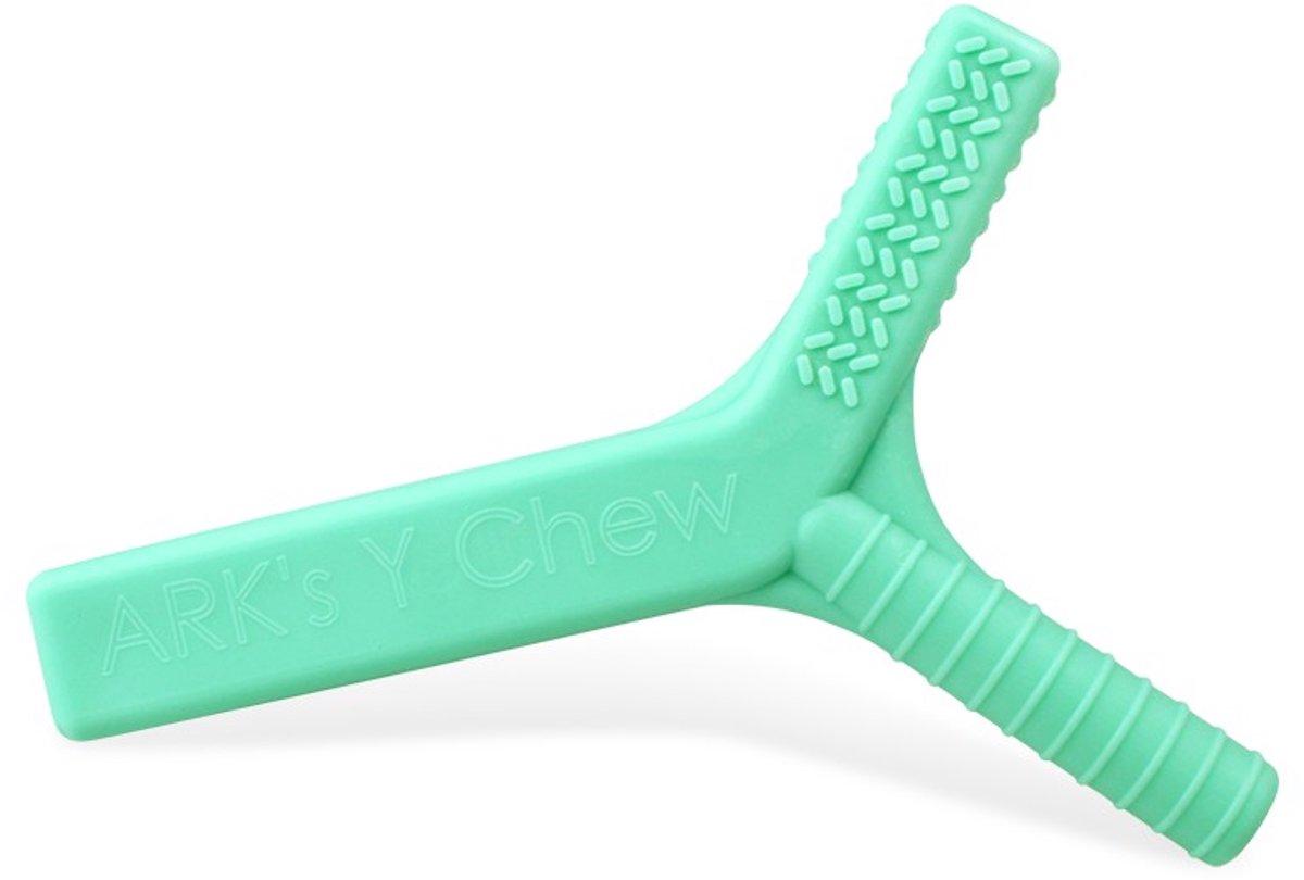 ARK Therapeutic kauwspeelgoed Y-Chew turquoise sensorisch hulpmiddel.