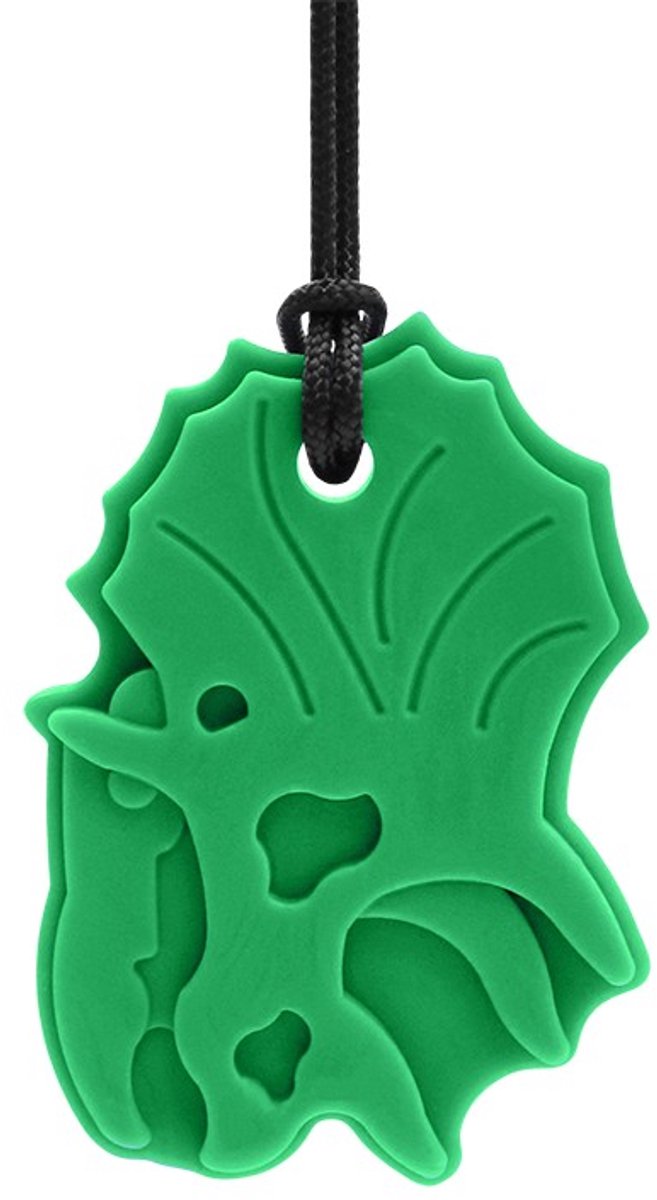 ARK Therapeutic bijtketting dinosaurus Triceratops groen XXT speelgoed.