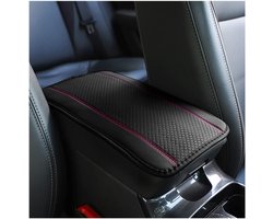 Store_7 - Mat van de Opbergdoos Autoarmsteun - Bescherming Middenconsole - Zwart Roze - Hoogwaardig PU-leder - Accessoires voor Auto - Geschikt voo...