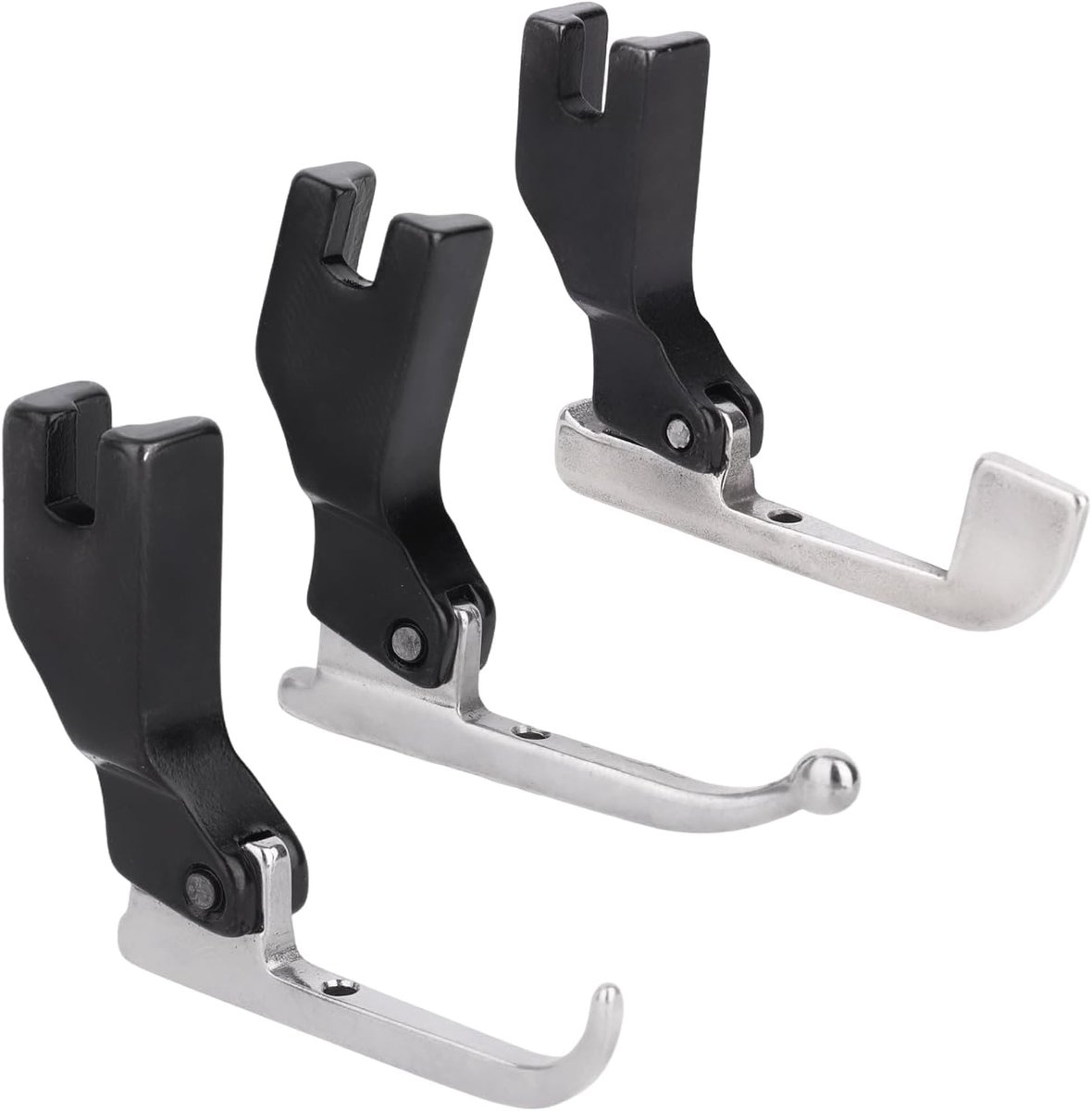 Set van 3 speciale naaivoeten Geschikt voor kralen en pailletten, P369, metalen naaivoeten met kralenaccessoires, Geschikt voor naaimachines die gebruikt worden Geschikt voor trouwjurkstoffen, kant en andere delicate materialen.