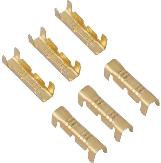 100 Stuks Messing Butt Connectors voor Elektrische Draad - Crimpverbindingen voor 0.5-1.5mm Draad, Betrouwbare Aansluitingen en Duurzame Verbindingen — afbeelding 3