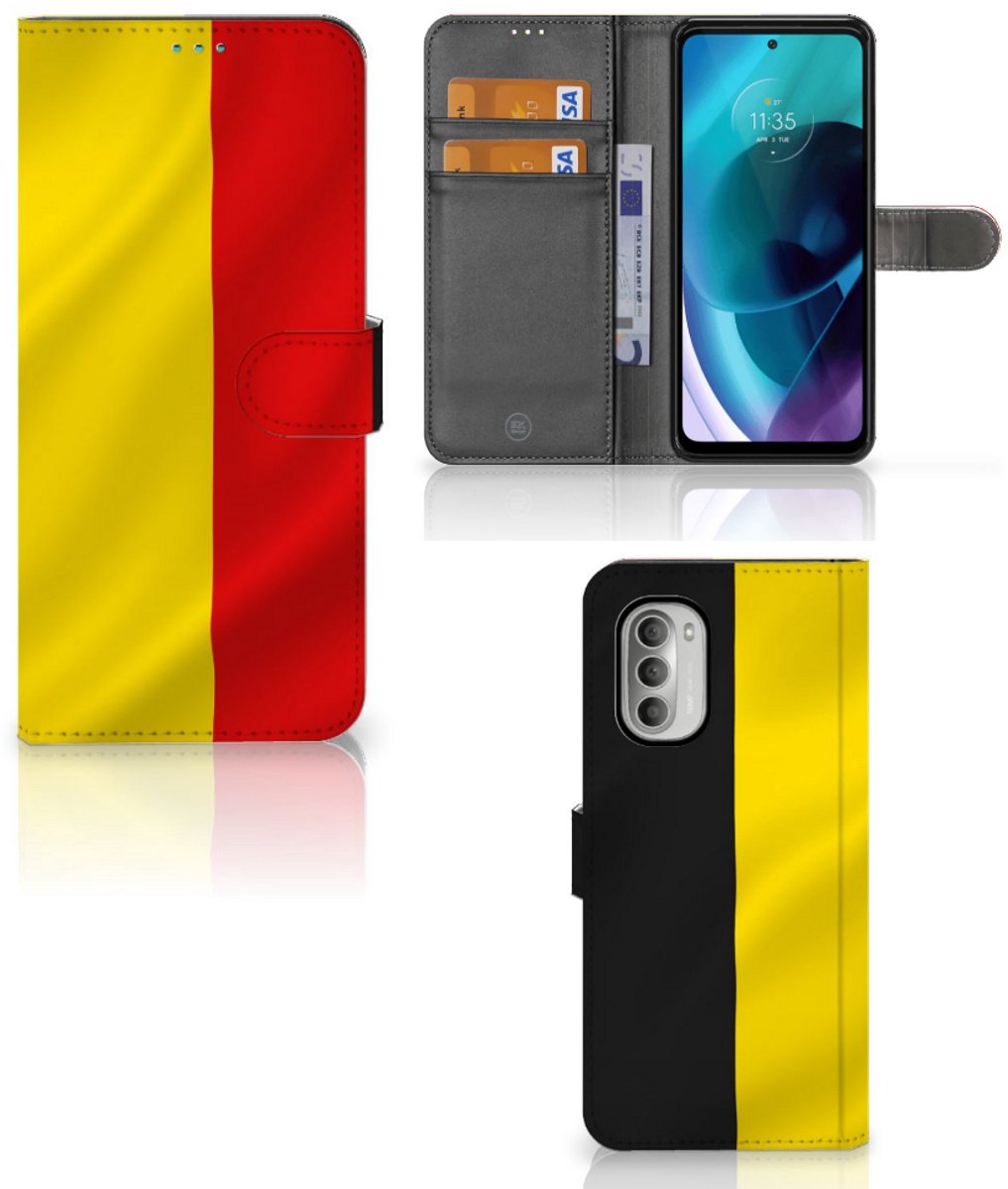 Book Case voor Motorola Moto G51 5G Bookstyle Case Belgische Vlag