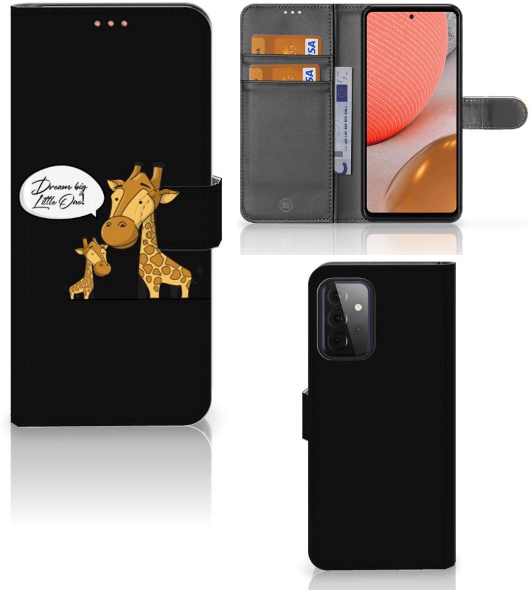 Samsung Galaxy A72 Leuk Hoesje Giraffe