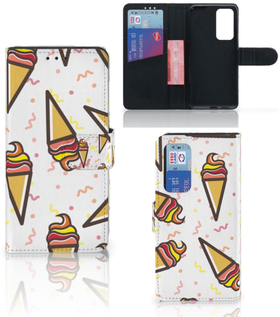 Book Case voor Huawei P40 Book Cover Icecream