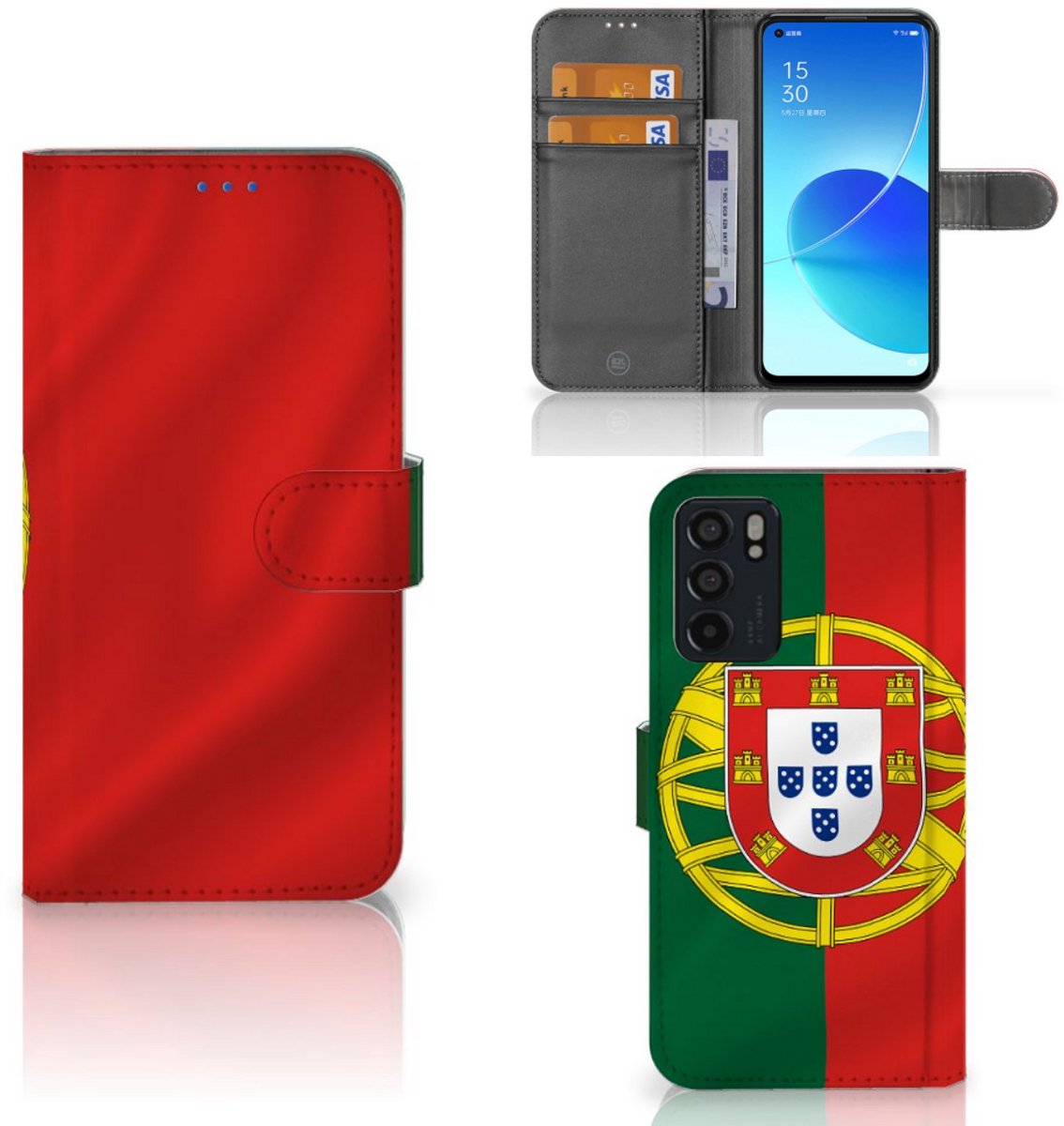 OPPO Reno6 5G Bookstyle Case Portugal