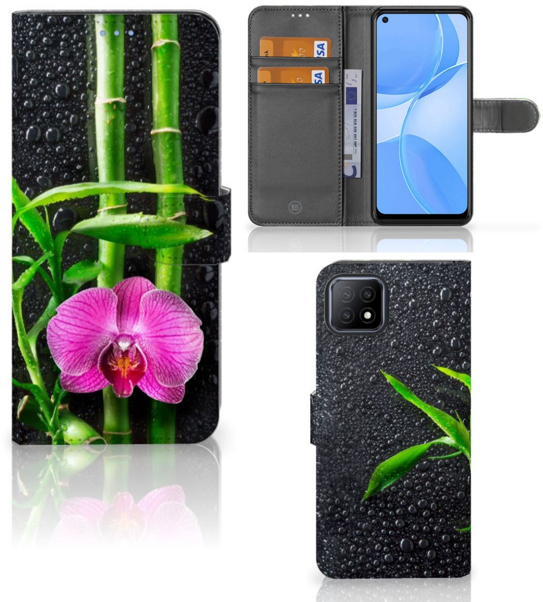 OPPO A73 5G Hoesje Orchidee