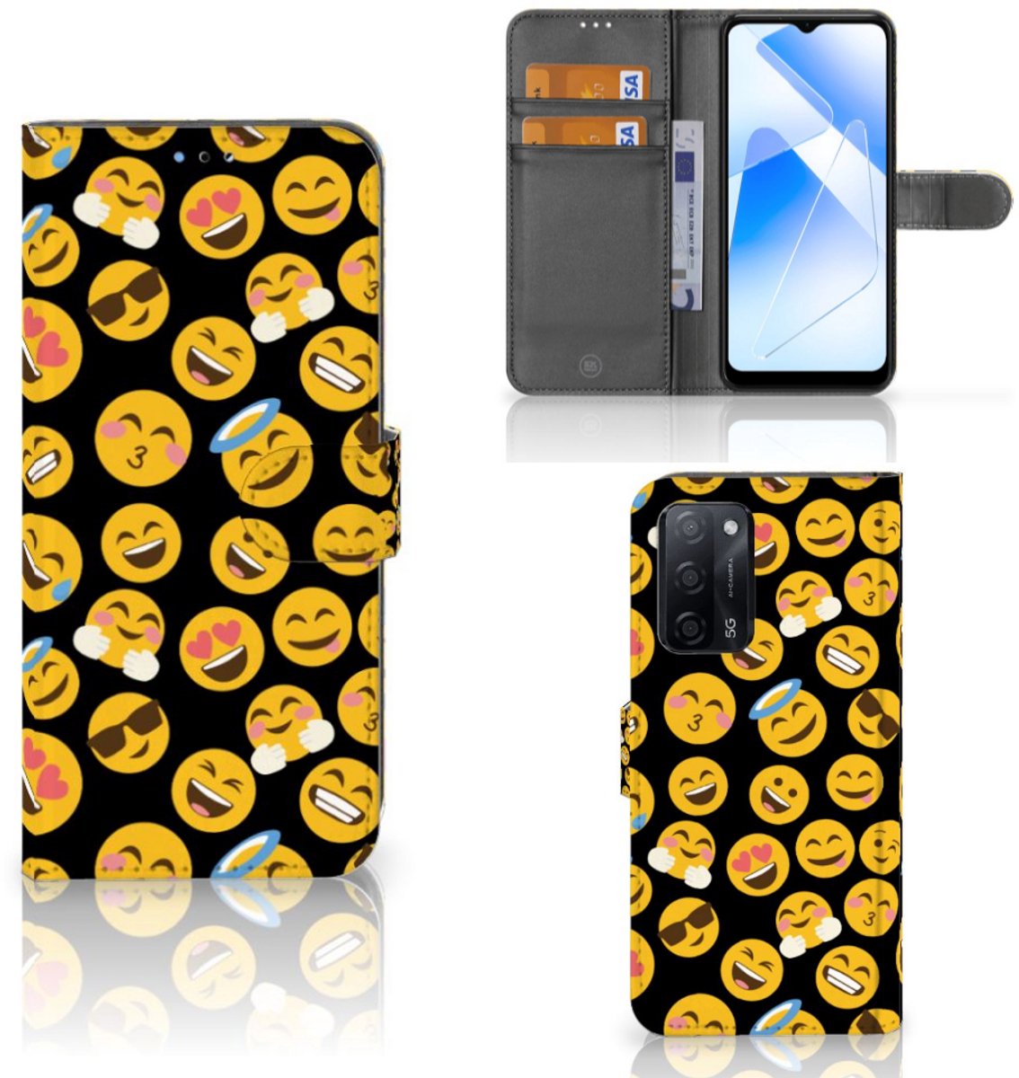 OPPO A16/A16s/A54s Telefoon Hoesje Emoji