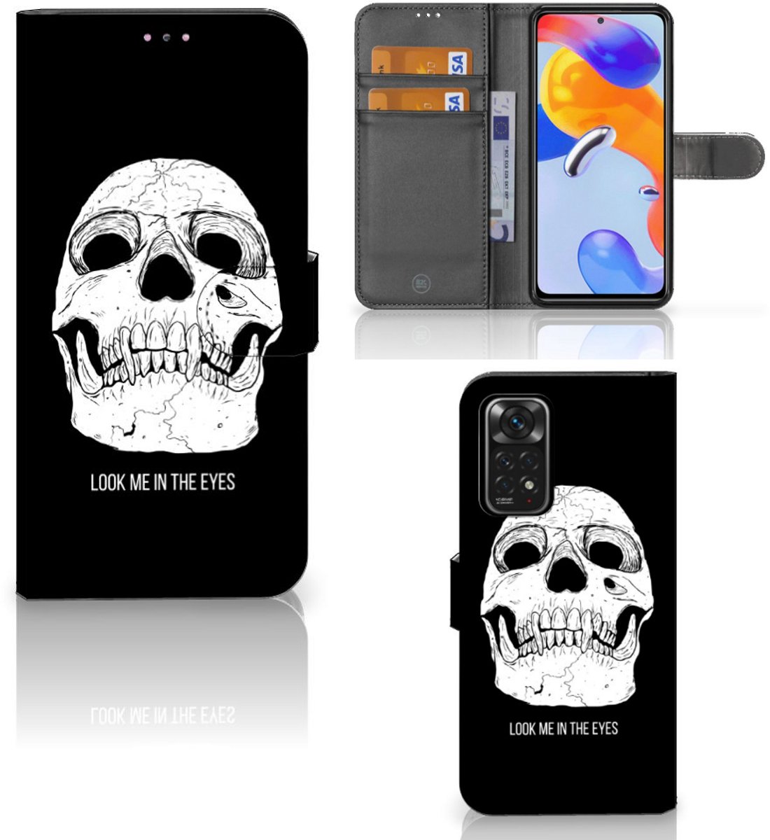 Telefoonhoesje met Naam Xiaomi Redmi Note 11 Pro 5G/4G Skull Eyes