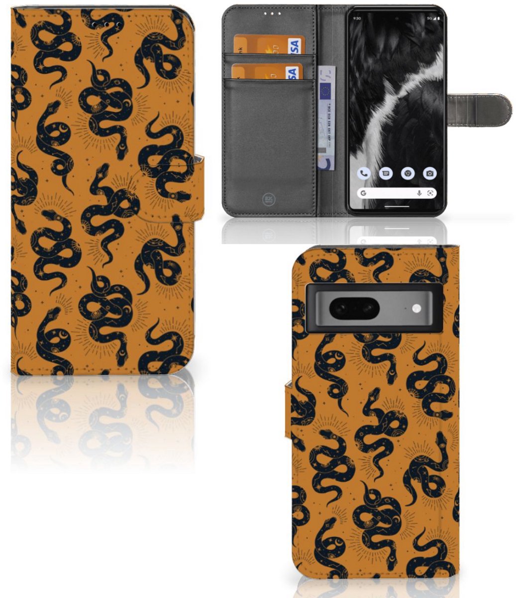 Boekhoesje voor Telefoonhoesje met Pasjes voor Google Pixel 7 Snakes