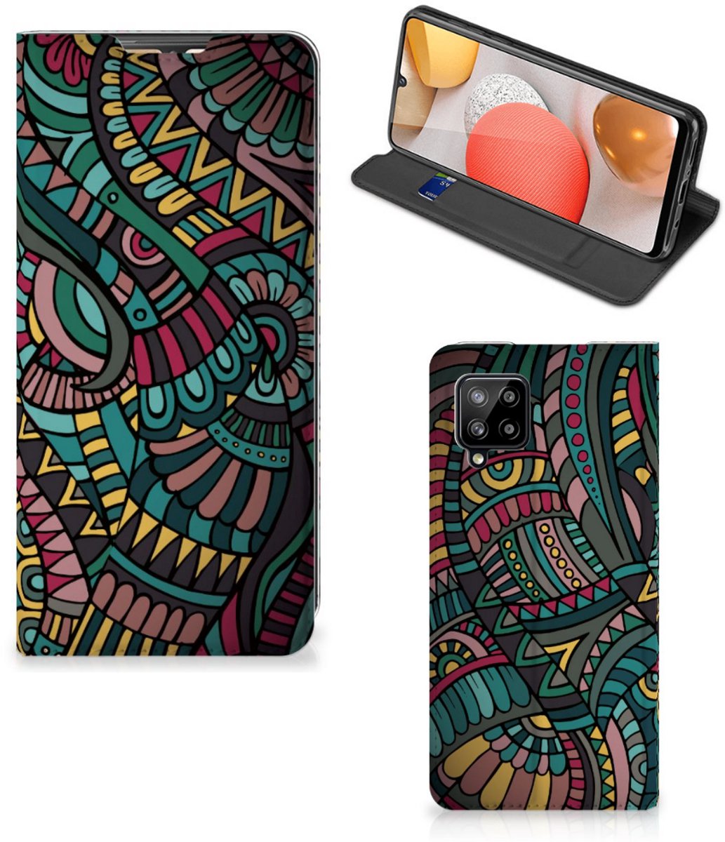 Samsung Galaxy A42 Hoesje met Magneet Aztec