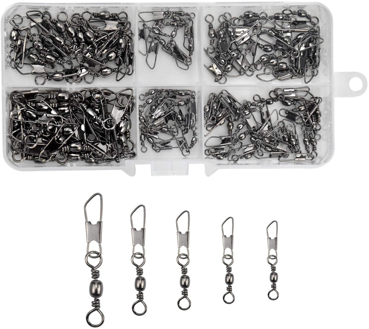 Cosensi - Fishing Barrel Swivel - Visaccessoires - Hoogwaardige kwaliteit en veiligheid - Diverse maten - Robuuste vislijn - Perfect voor elke viss...