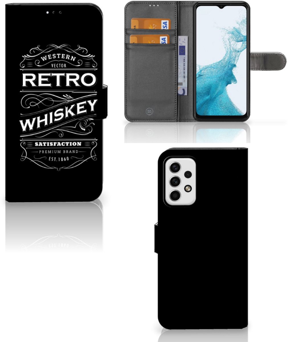 Book Case voor Samsung Galaxy A23 Book Cover Whiskey