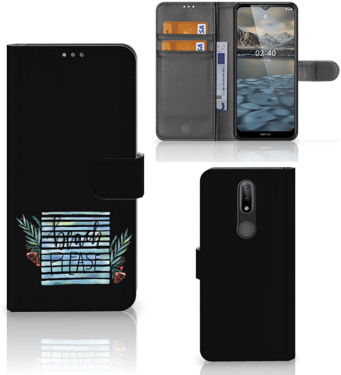 Nokia 2.4 Leuk Hoesje Boho Beach