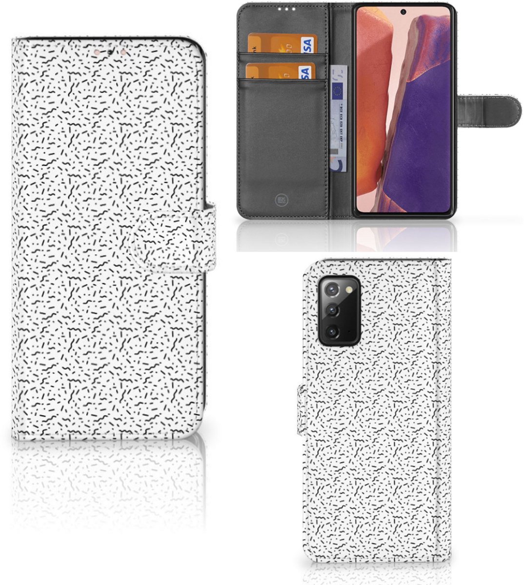 Samsung Galaxy Note 20 Telefoon Hoesje Stripes Dots