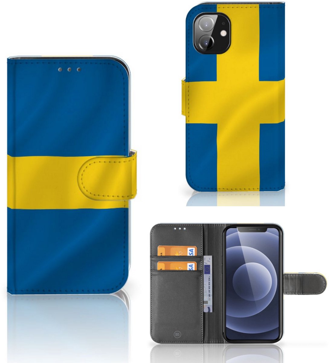 Boekhoesje voor Apple iPhone 12 Mini Bookstyle Case Zweden