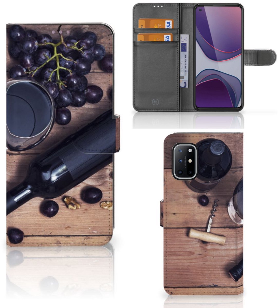 OnePlus 8T Book Cover Wijn