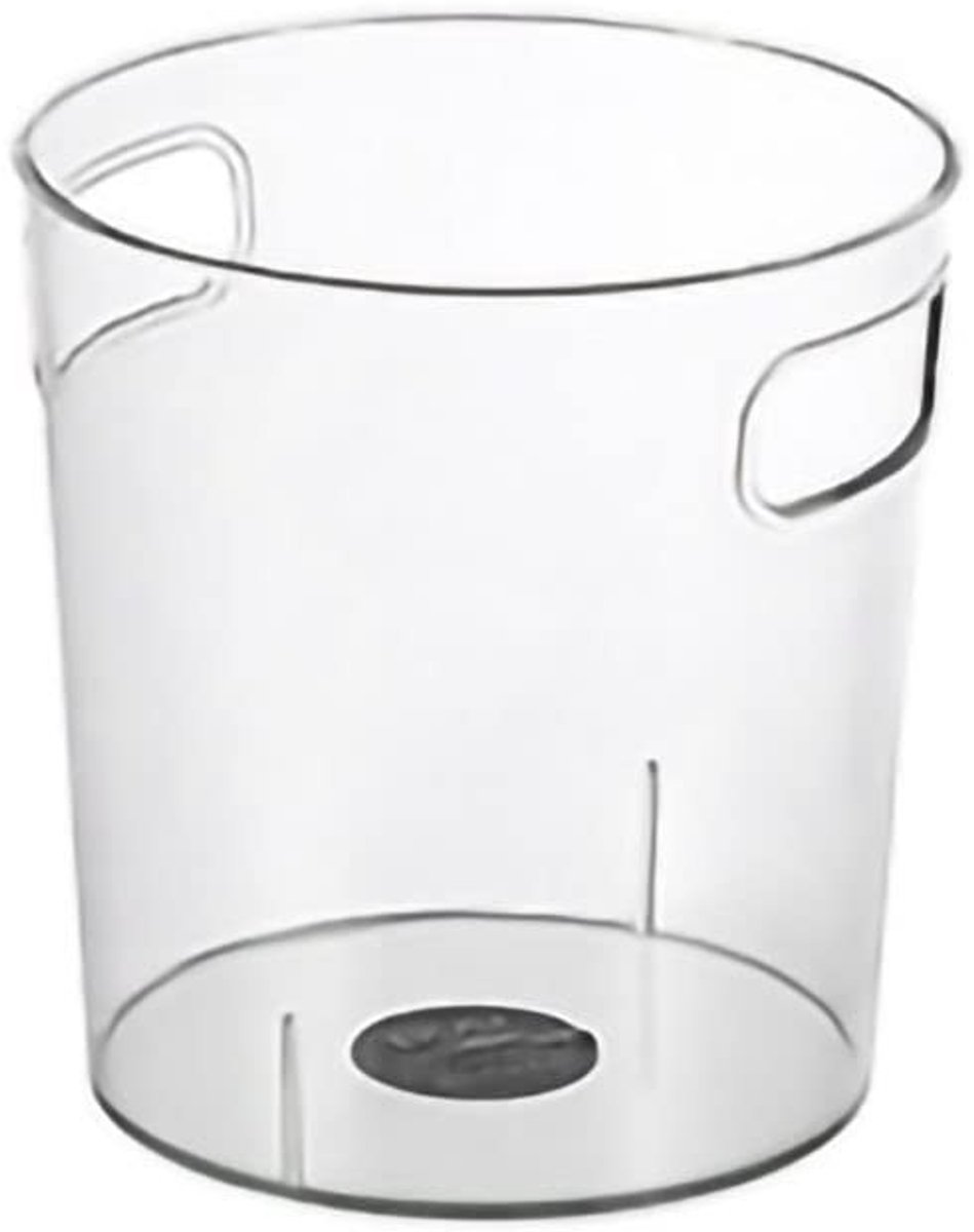 Tyenaza Transparante Prullenbak en Opbergemmer - Minimalistisch Design voor Keuken, Kantoor en Woonkamer (S)