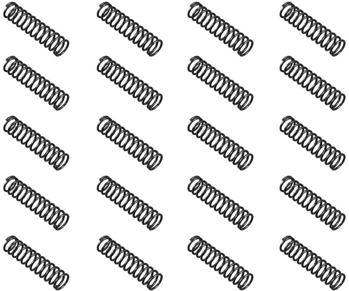 Compressieveren Zwart - Drukveren Metaal - Apparaten Reparatie - 1.2mm Draaddikte - 10mm Buitendiameter 40mm Lengte - Zwart