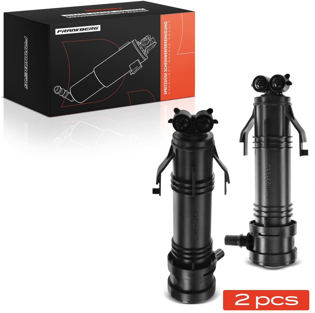 Frankberg 2x Sproeier Koplampreiniging Voor voor VW Touareg 7P5 7P6