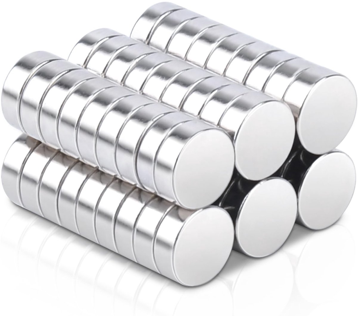 NTHProducts - Kleine Magneten - Sterke Neodymium Magneten - Ideaal voor Creatieve Projecten - Zilver - Mini Magneten - Perfect voor Koelkast en Bord - ...