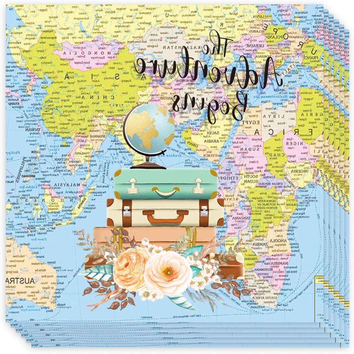 Set van 20 unieke reiservetten voor wereldreizigers, perfect voor elke gelegenheid
