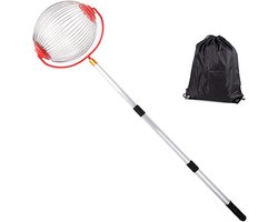 Moer Verzamelaar - Notenplukker Rolmand - Fruit Oogsten - Antislip Handvat - 48-105cm - Zilver